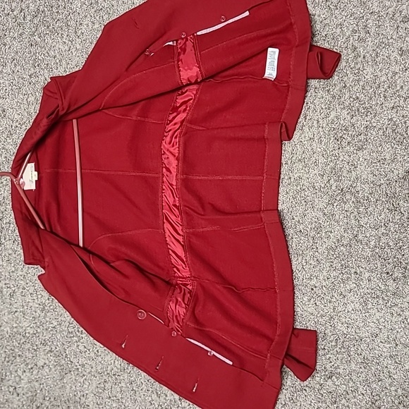 Womens pea coat Forever 21 red holidays fall - Picture 4 of 6